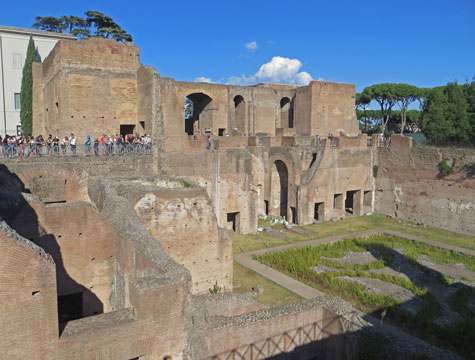 Domus Augustana - Palace on Palatine Hill in Rome Italy