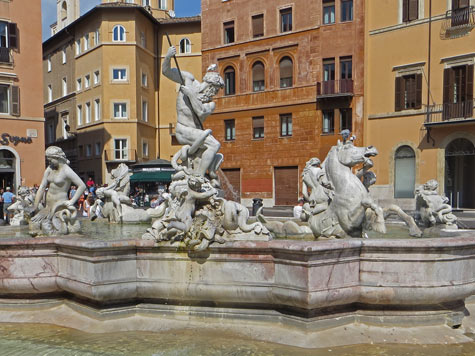 Fontana del Nettuna, Piazza Navona, Rome